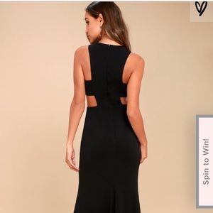 Lulus Loving Embrace Black Cutout Maxi Dress